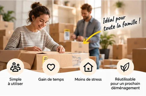 Simple à utiliser, gain de temps, moins de stress : idéal pour toute la famille
